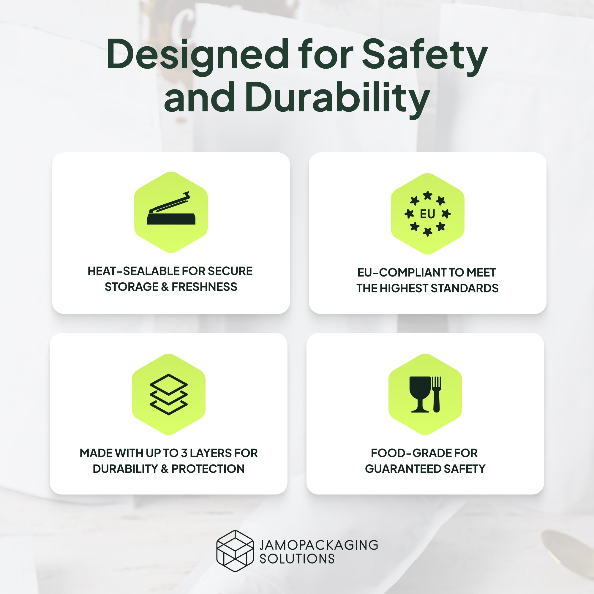 Gold Aluminium Stand Up Pouch with Zip Lock