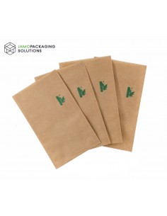 Fully Biodegradable Kraft Paper Flat Pouch