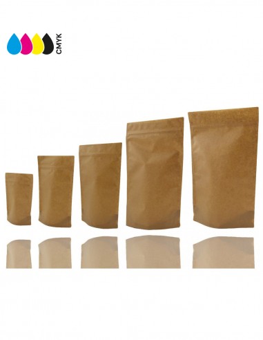 Kraft Paper Stand Up Pouch with Zip Lock