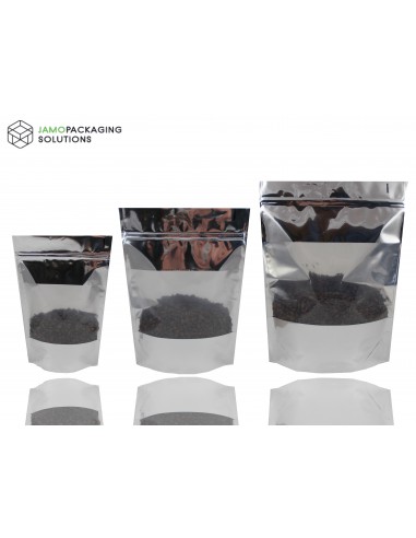 Extra Thick Stand Up Pouch with Window and Zip Lock