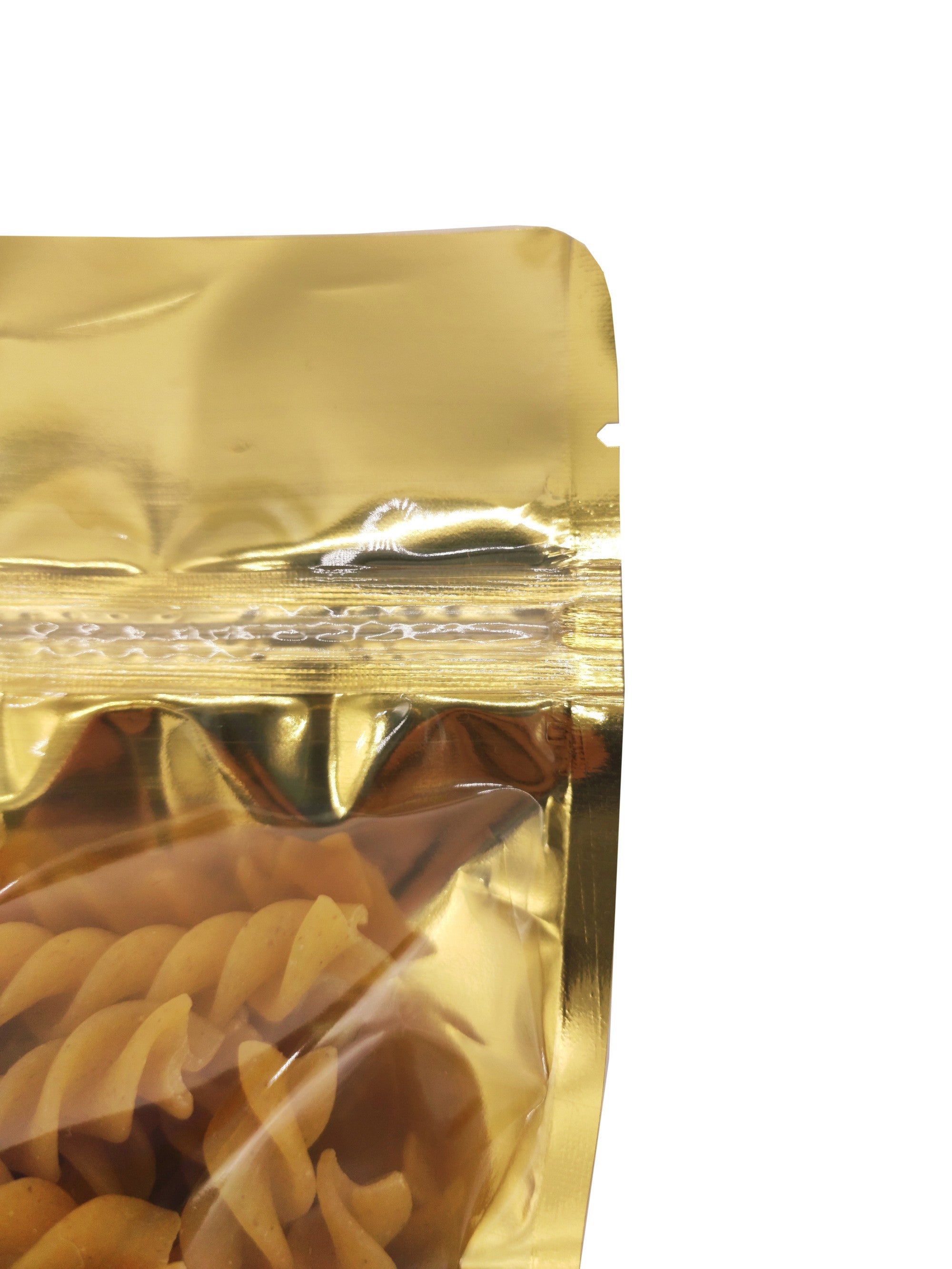 Mylar One Side Transparent Stand Up Pouch with Zip Lock