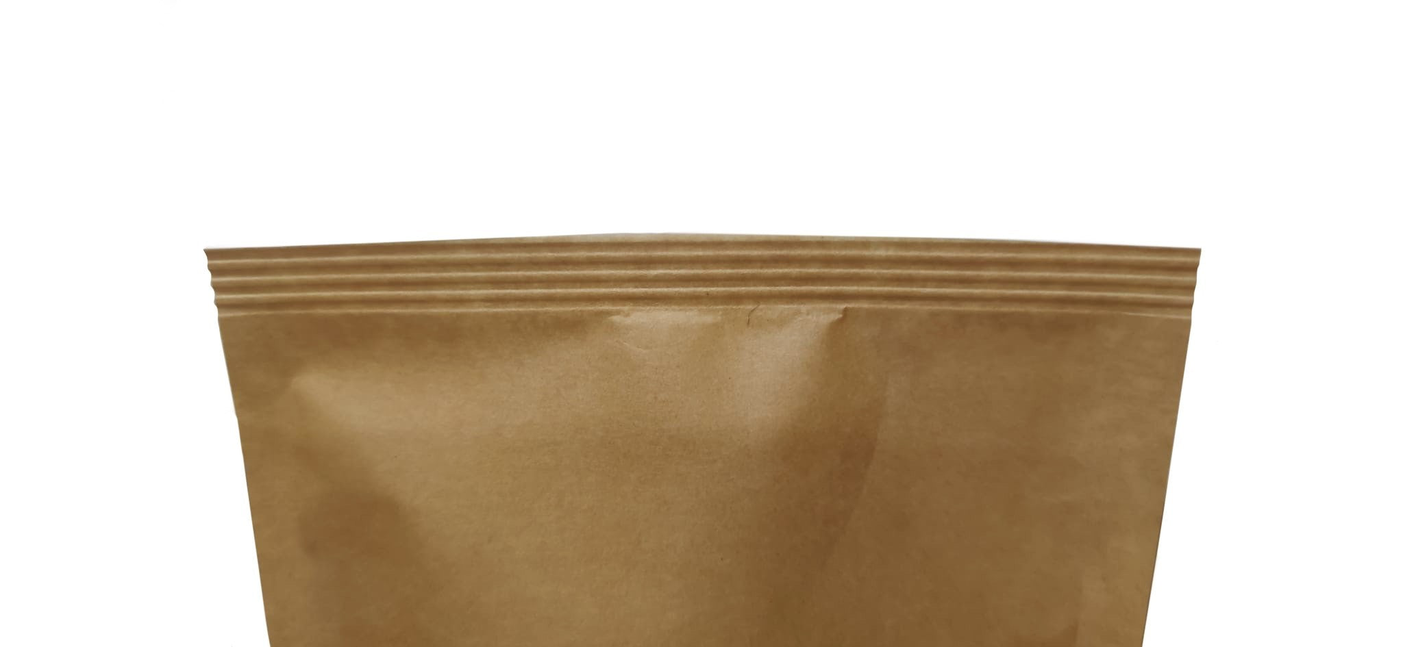 Kraft Paper Window Stand Up Sealable Pouch without Zip Lock