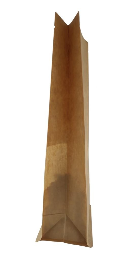 Window Kraft Paper Side Gusset Bag Heat Seal Natural Look