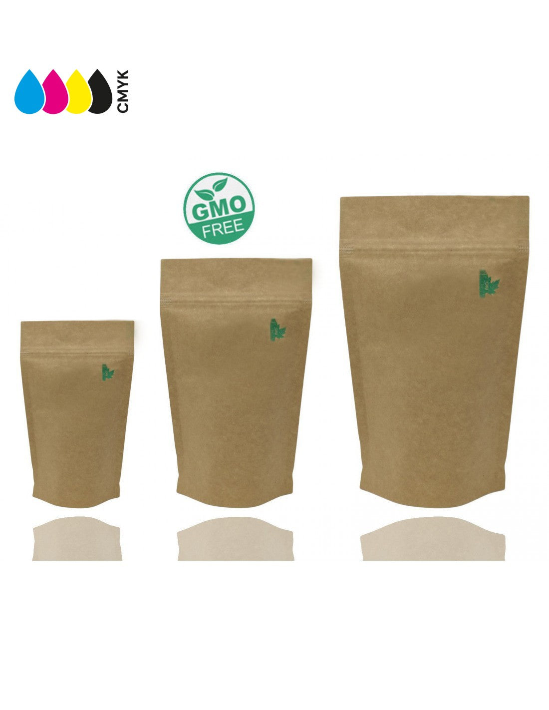 Fully Biodegradable High Barrier Stand Pouch with Zip Lock