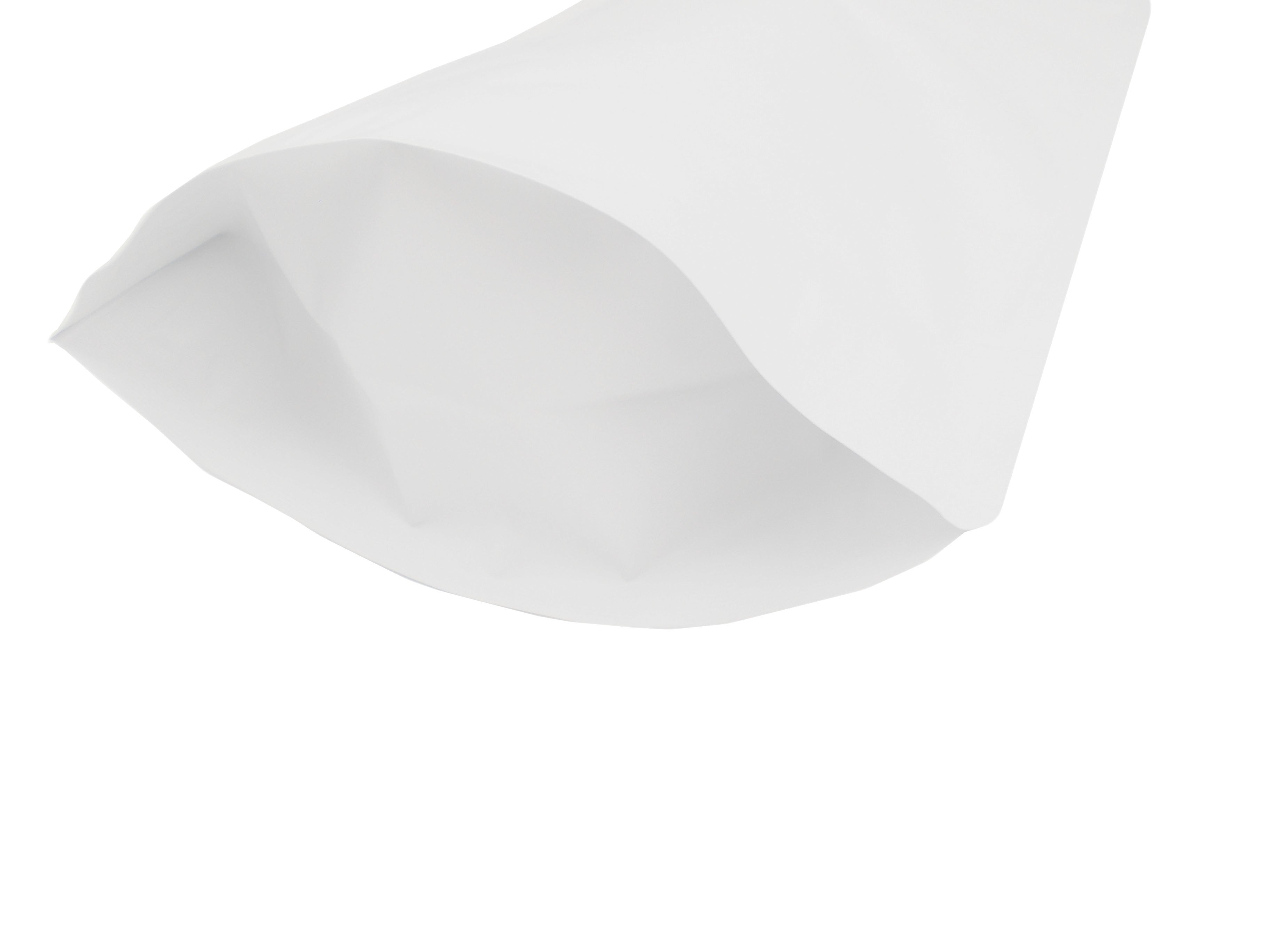 White Matt Stand Up Pouch with Zip Lock