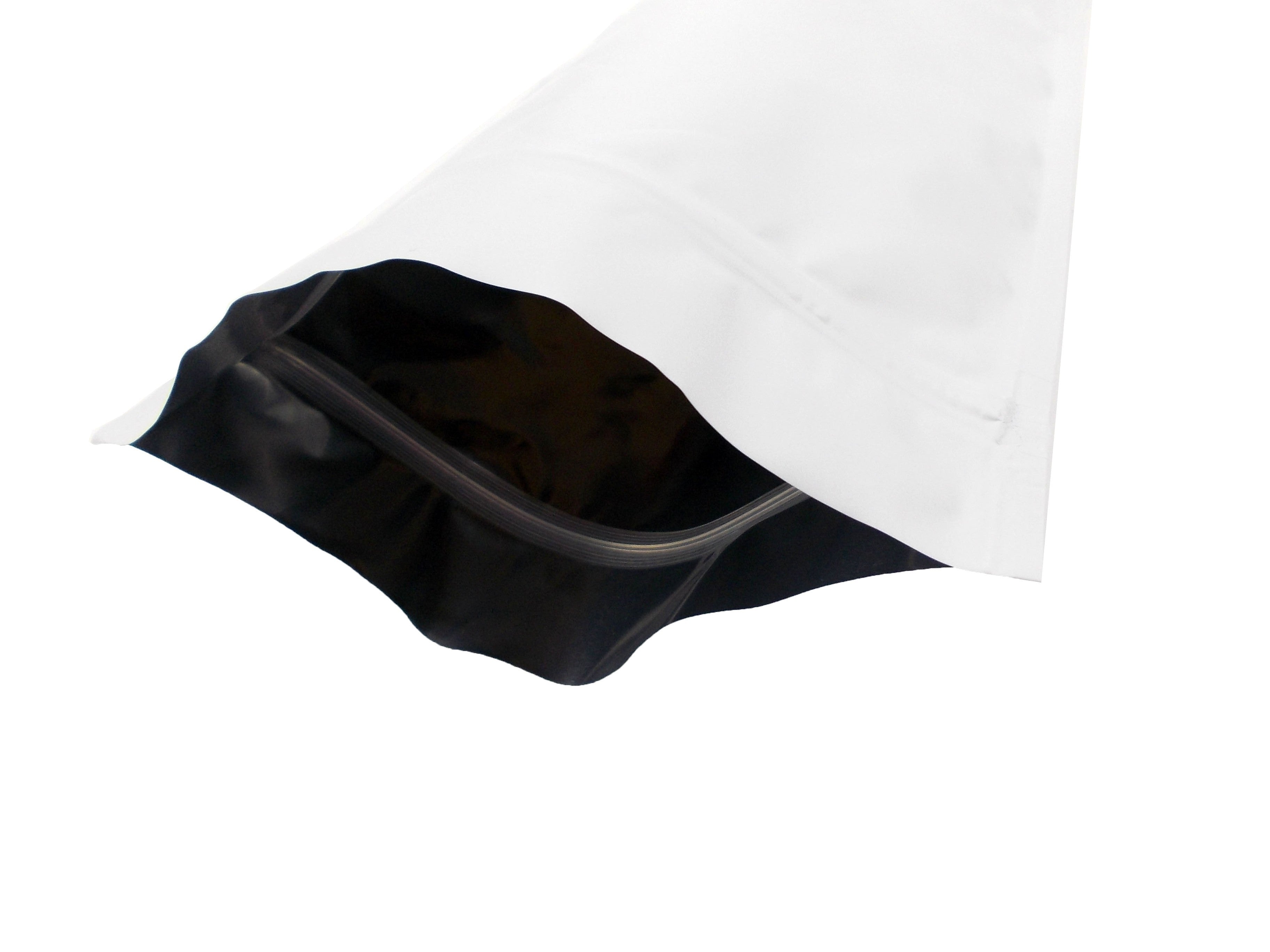White Matt Stand Up Pouch with Zip Lock
