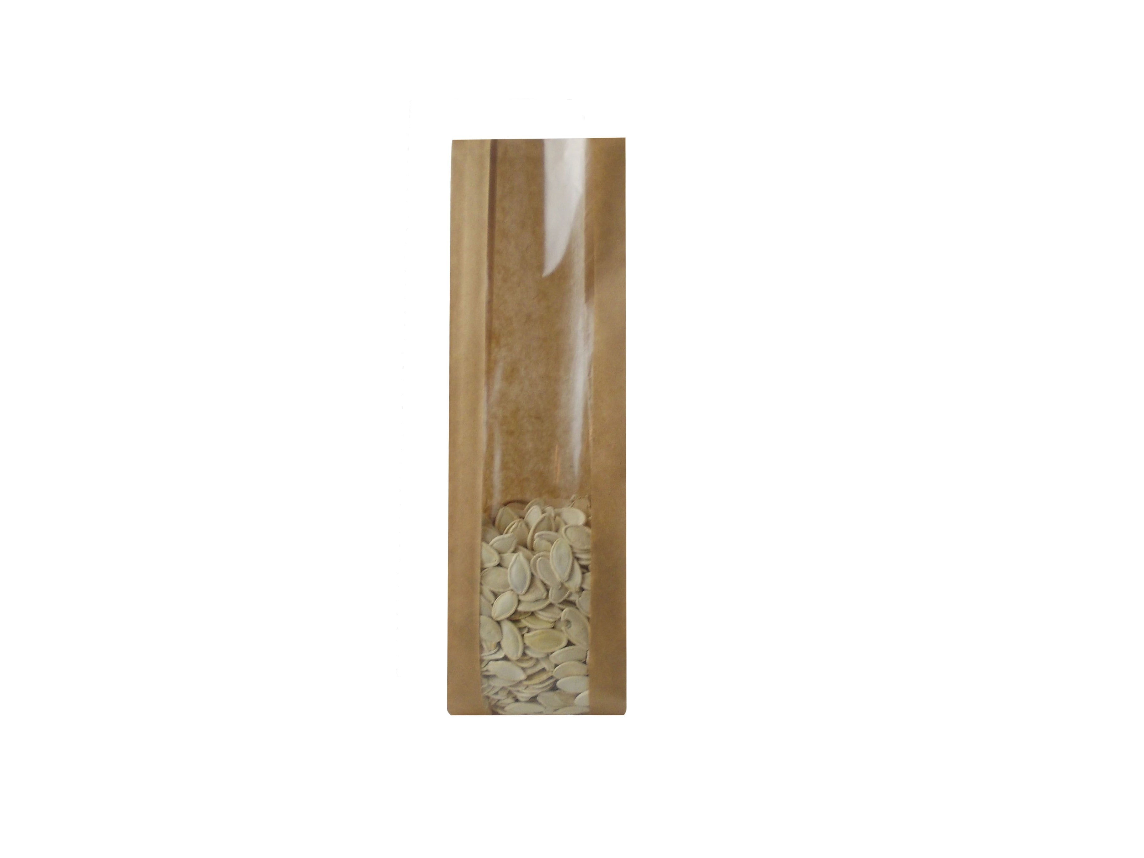 Heat Seal Kraft Brown Paper Bags - Window - Food Grade