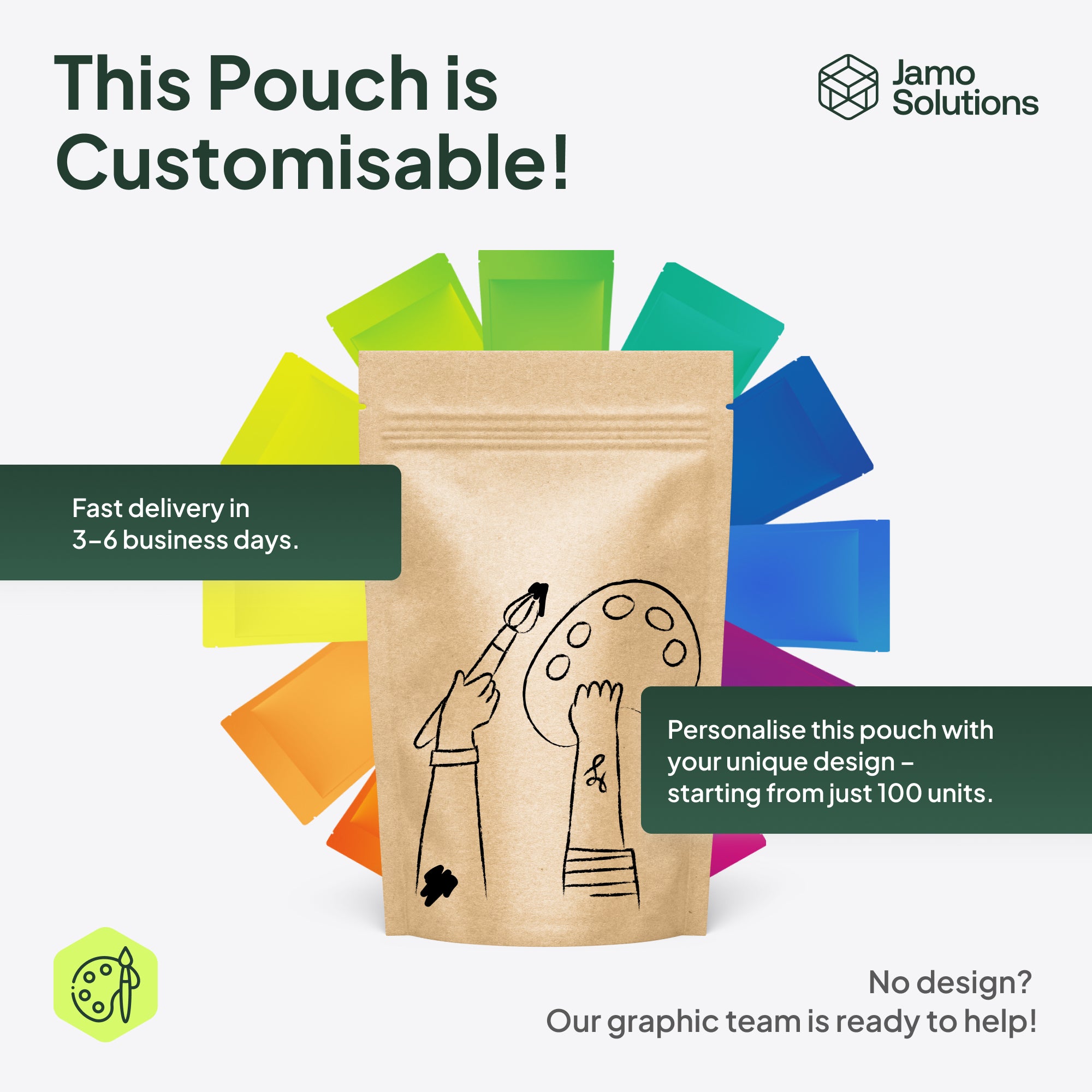 Internal Valve Side Gusset Pouch