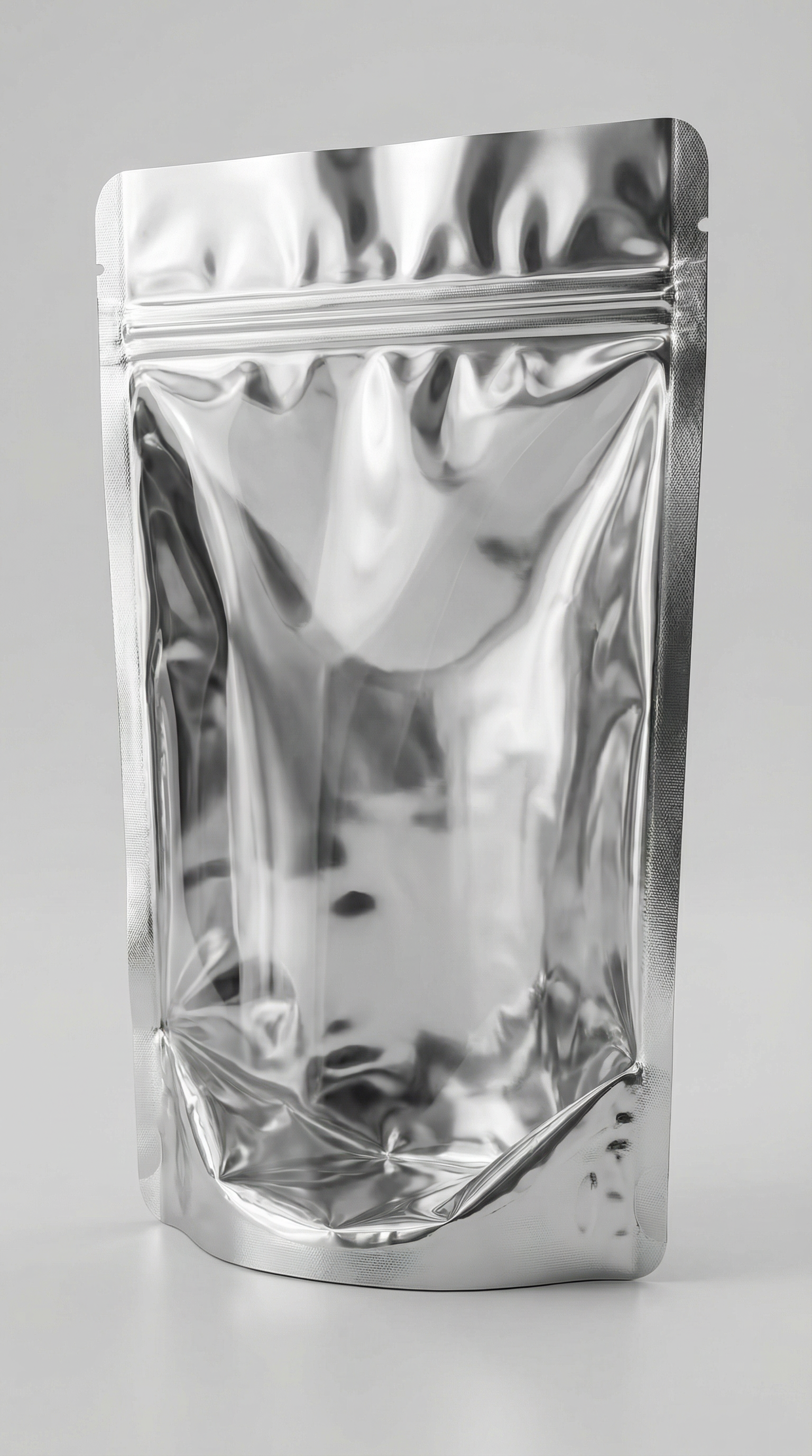 Mylar One Side Transparent Stand Up Pouch with Zip Lock