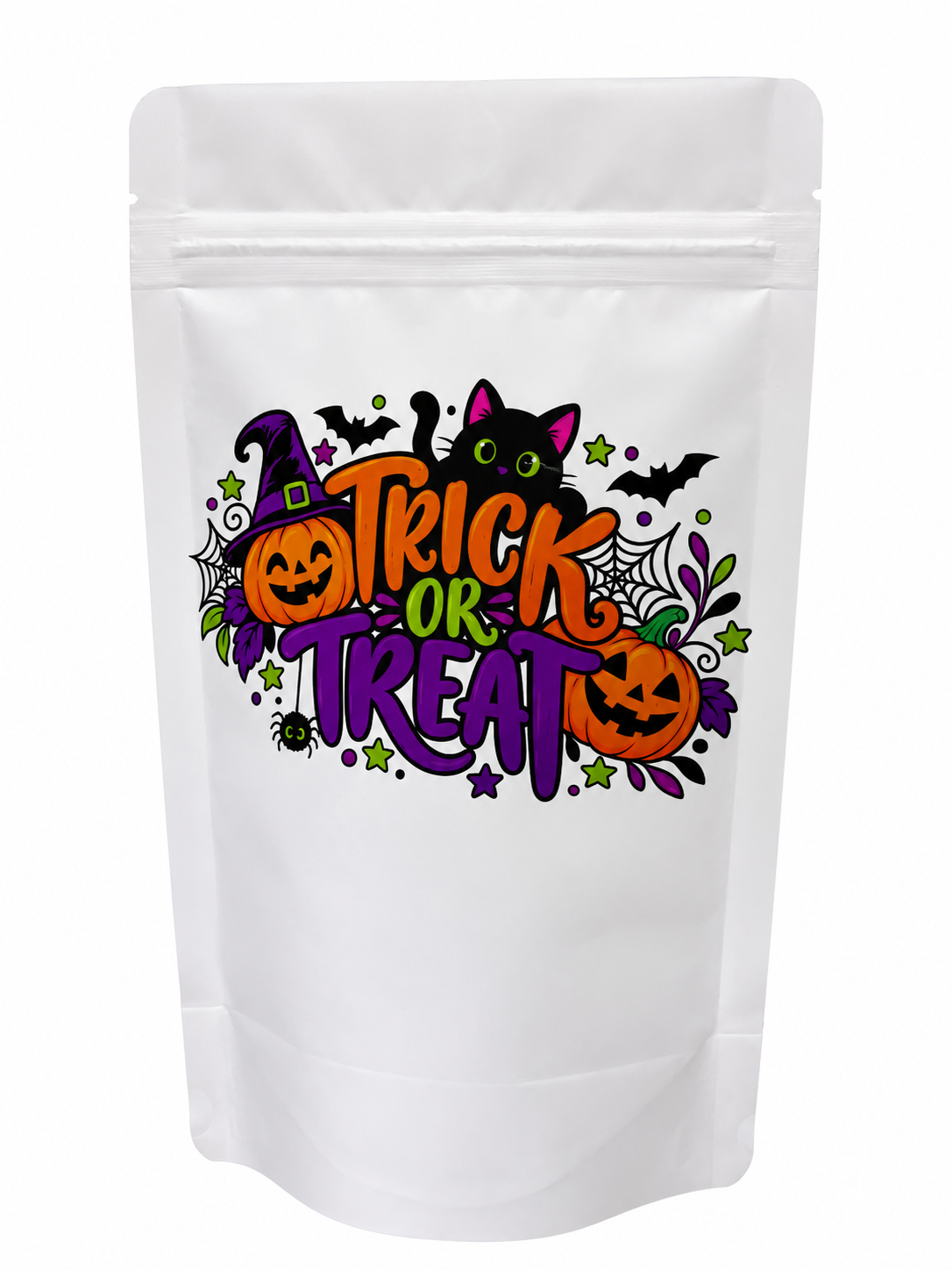 White Matt Fully Biodegradable Stand Up Pouch With Zip Lock