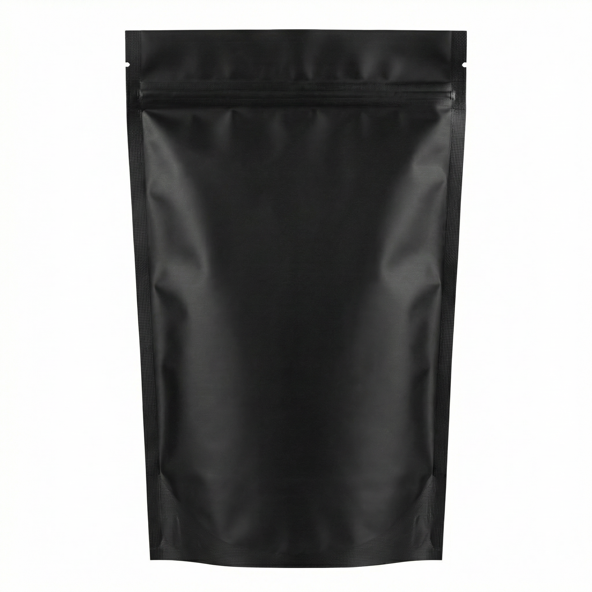 Black Matt Stand Up Pouch with Zip Lock