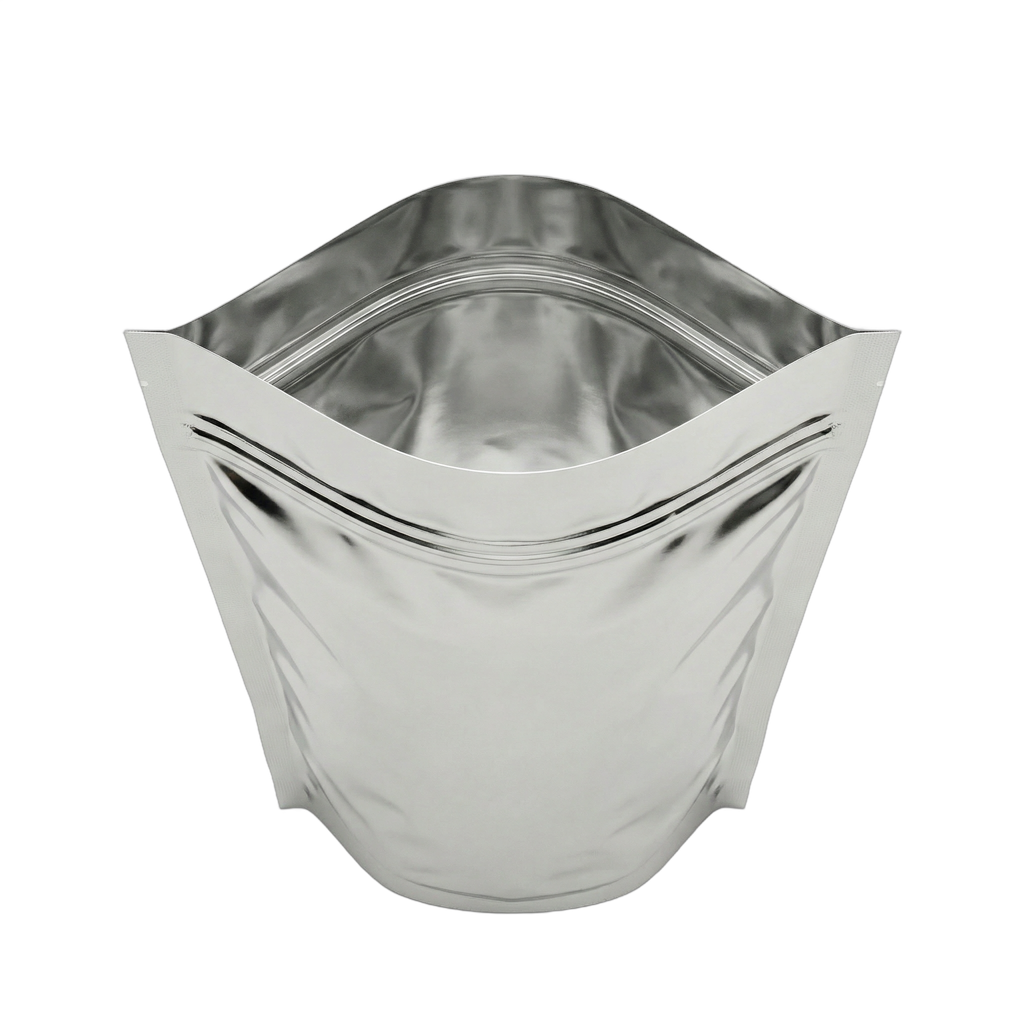 Silver Shine Stand Up Pouch with Zip Lock