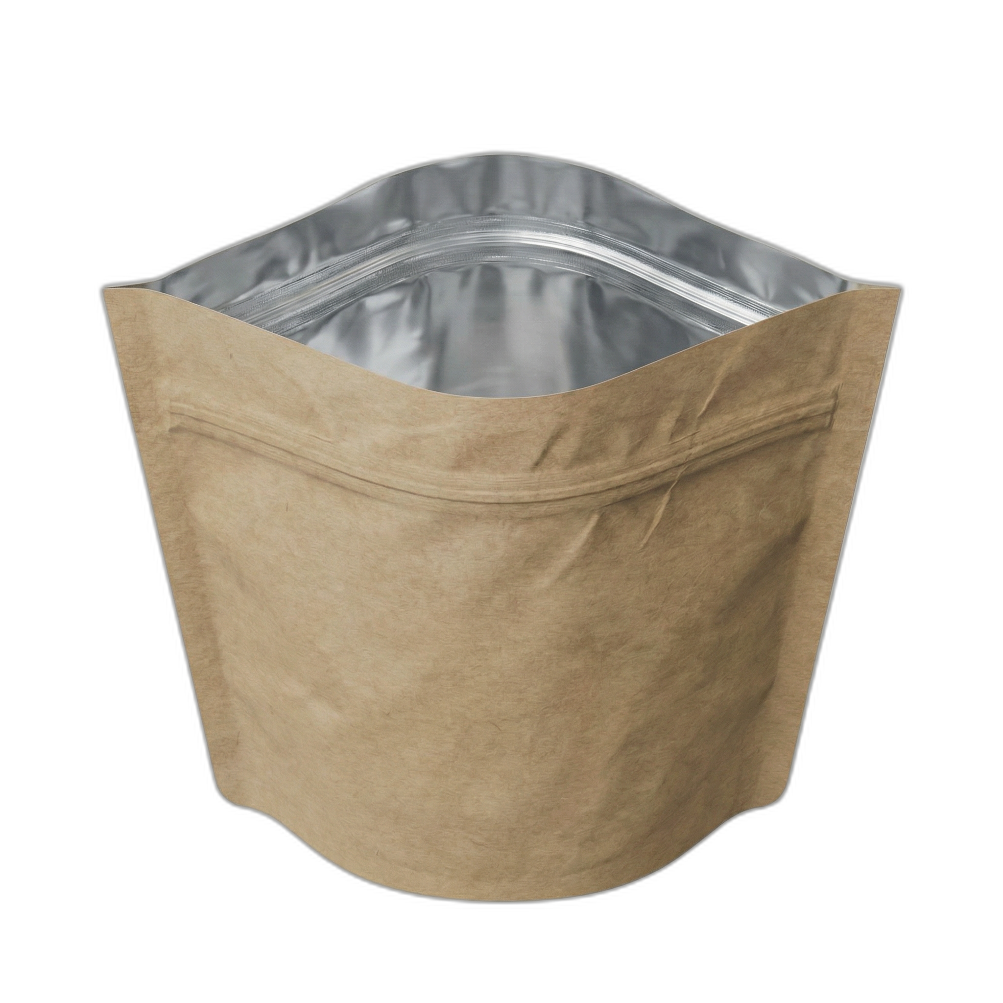 Extra Thick Kraft Paper Aluminium Stand Up Pouch with Zip Lock