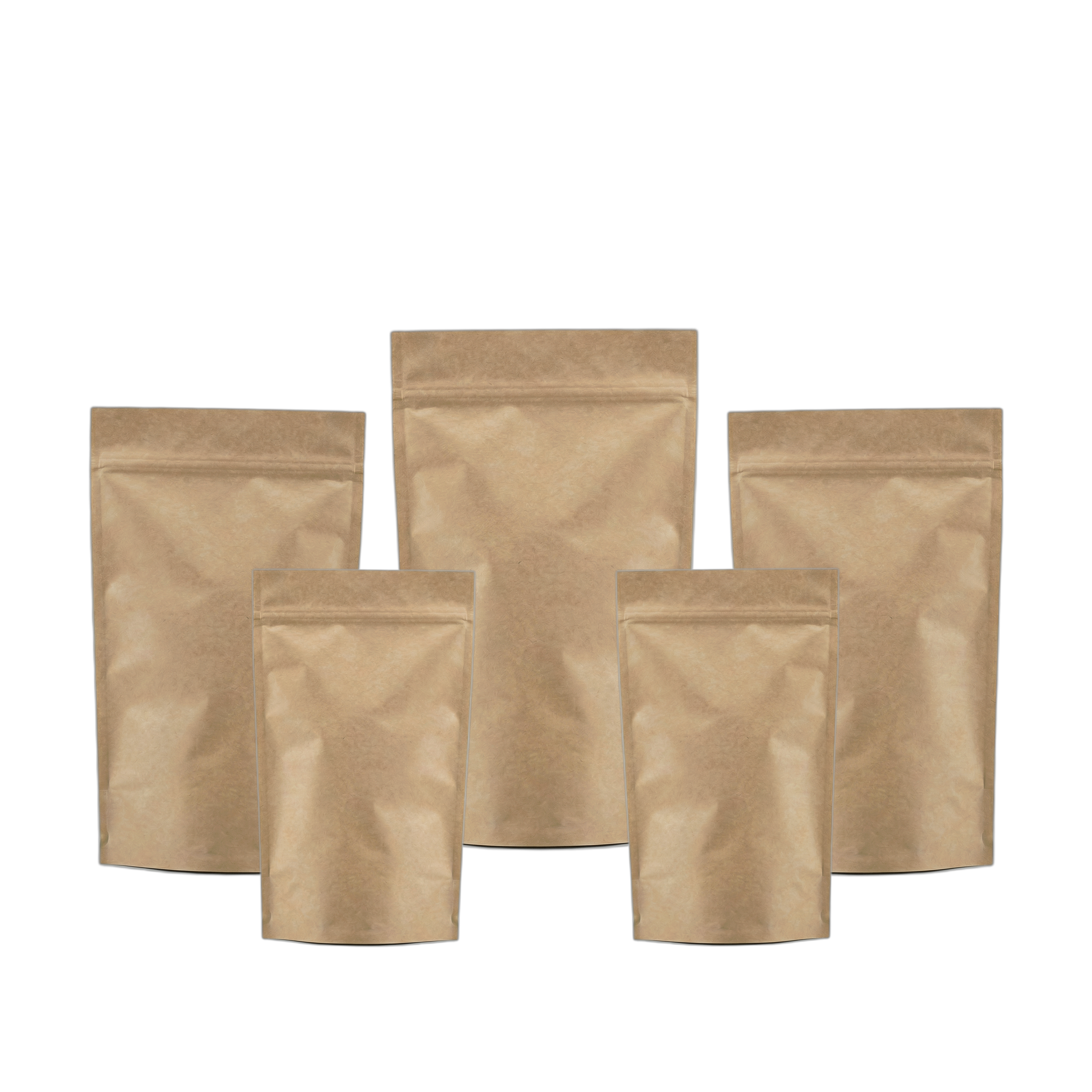 Extra Thick Kraft Paper Aluminium Stand Up Pouch with Zip Lock