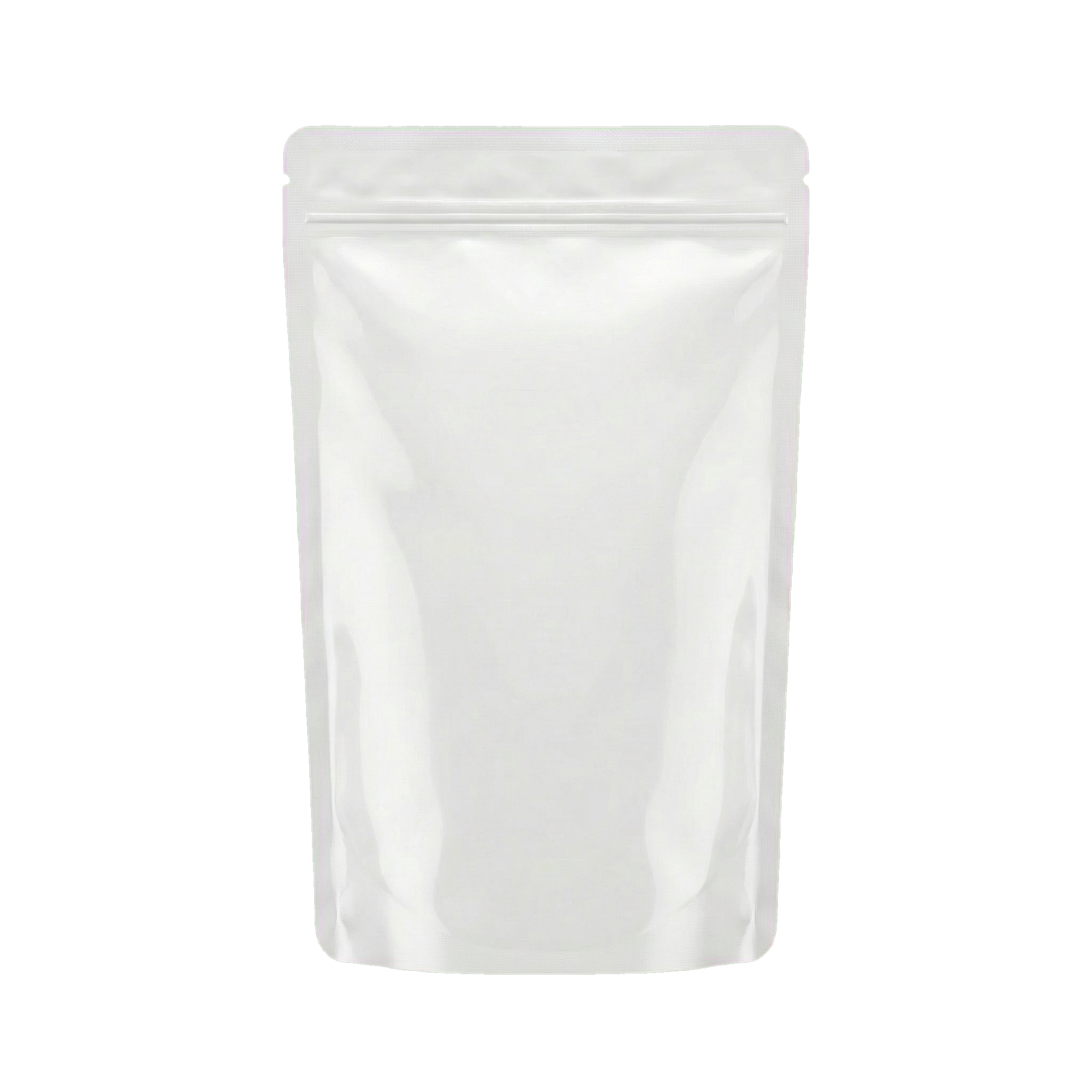Recyclable White Stand Up Pouch With Zip Lock
