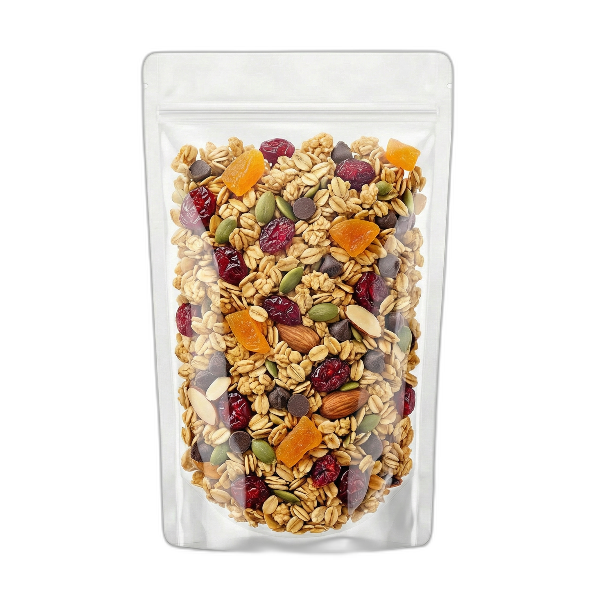 Transparent Stand Up Pouch Sealable With Zip Lock