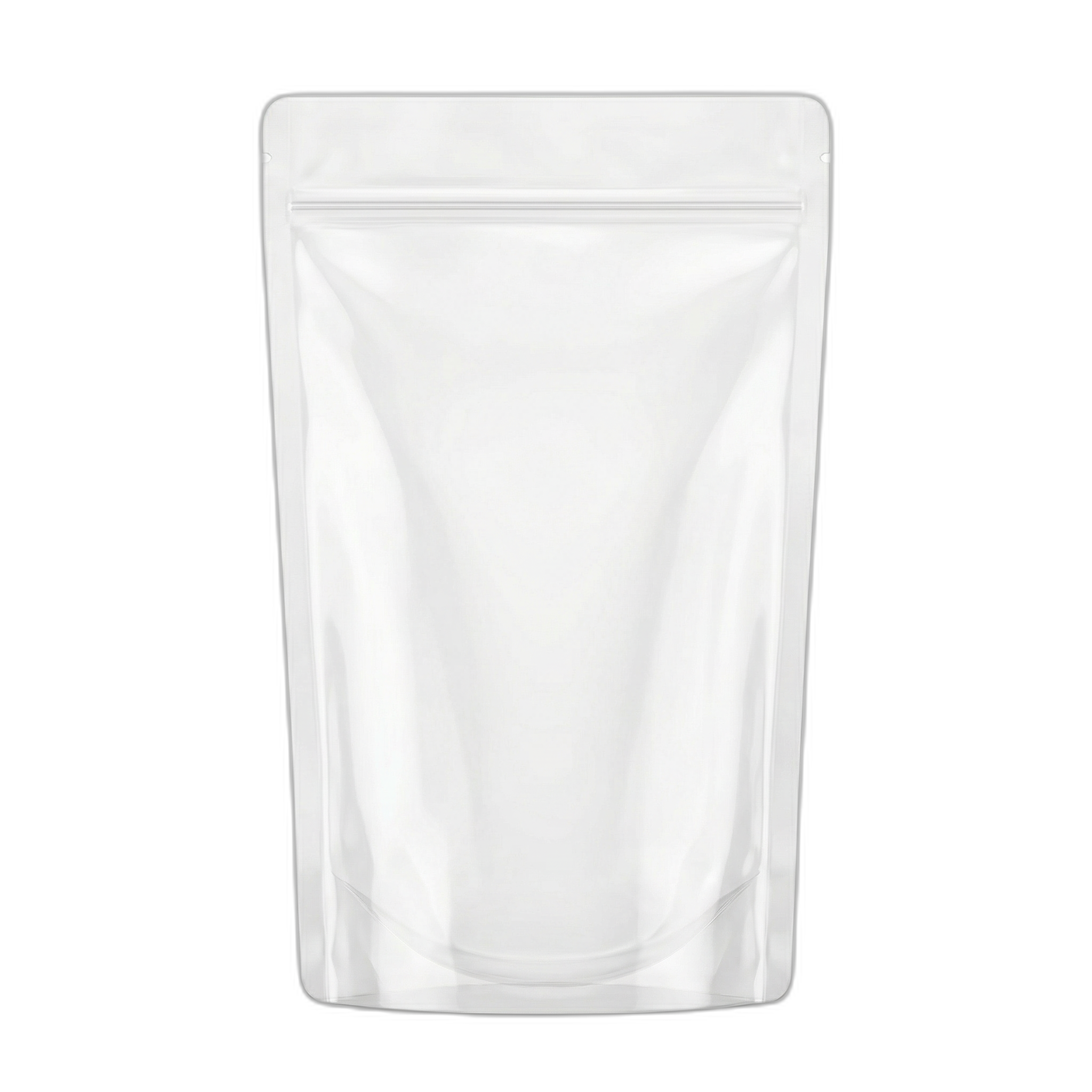 Transparent Stand Up Pouch Sealable With Zip Lock