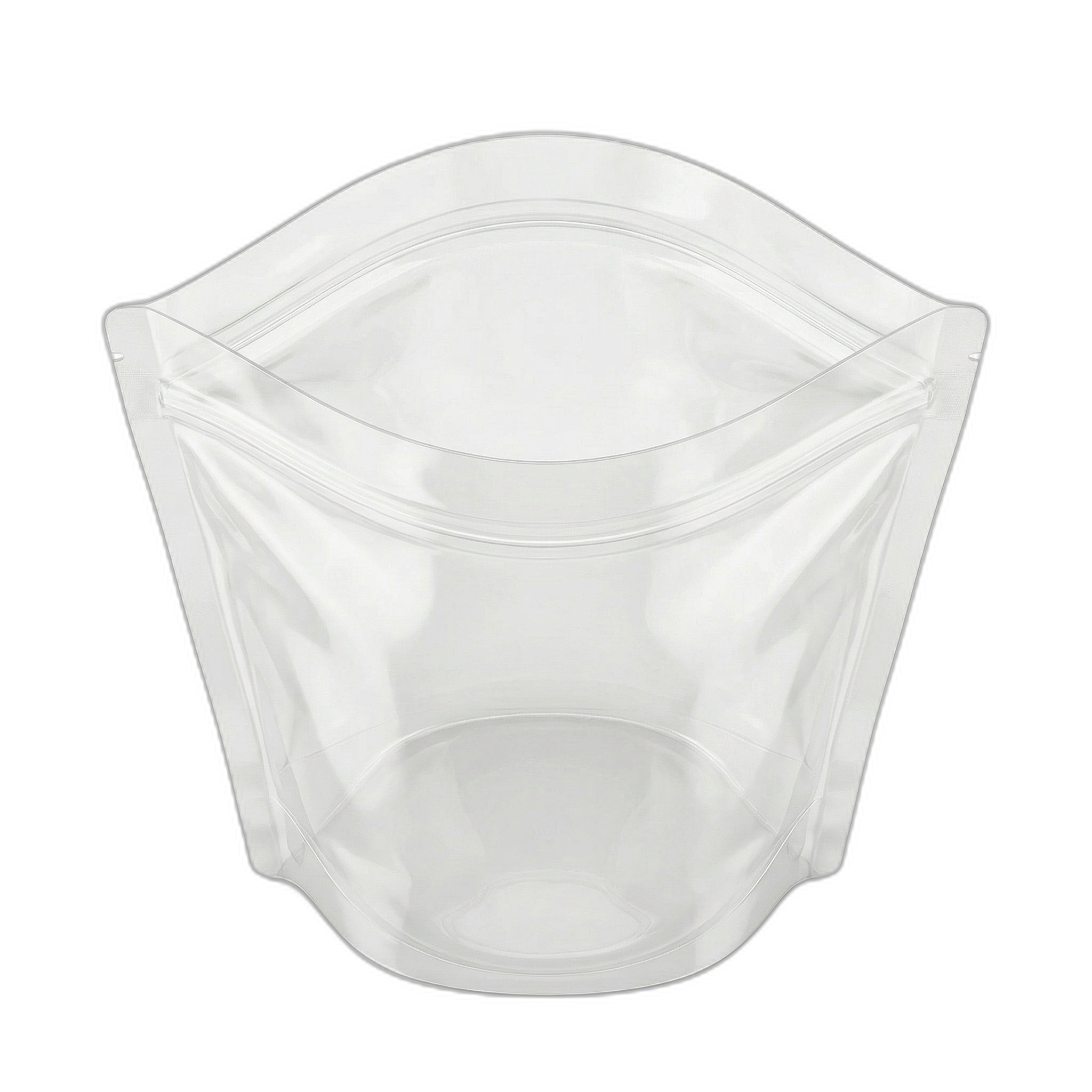 Transparent Stand Up Pouch Sealable With Zip Lock