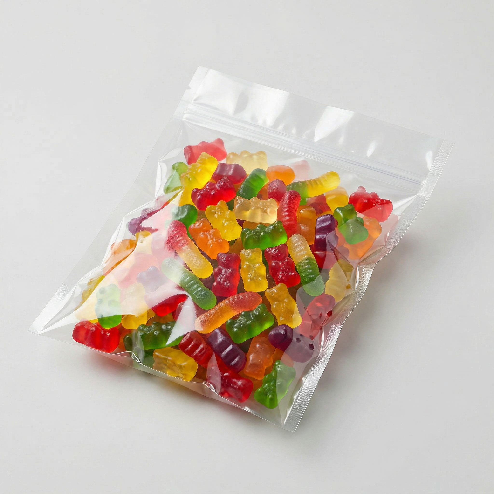 Transparent Flat Pouch with Zip Lock