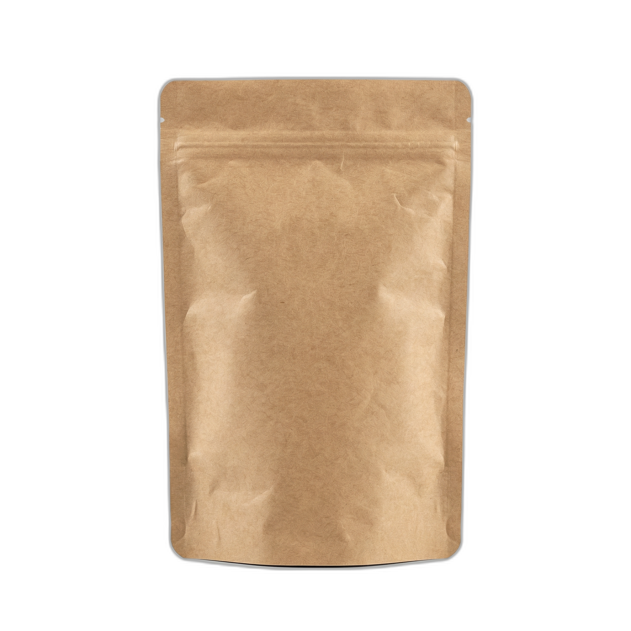 Kraft Paper Aluminium Stand Up Pouch with Zip Lock and Tear Notch
