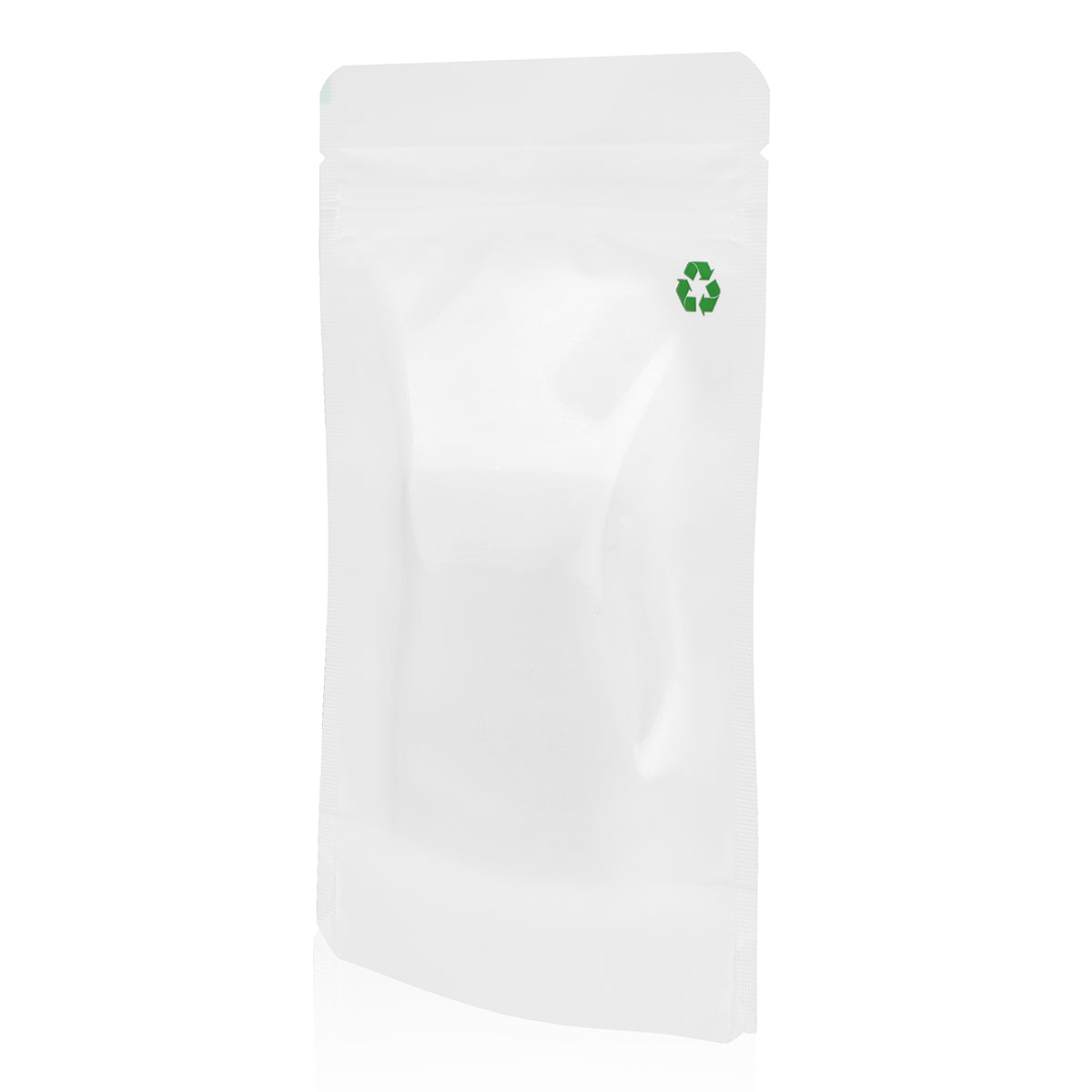 Recyclable White Stand Up Pouch With Zip Lock
