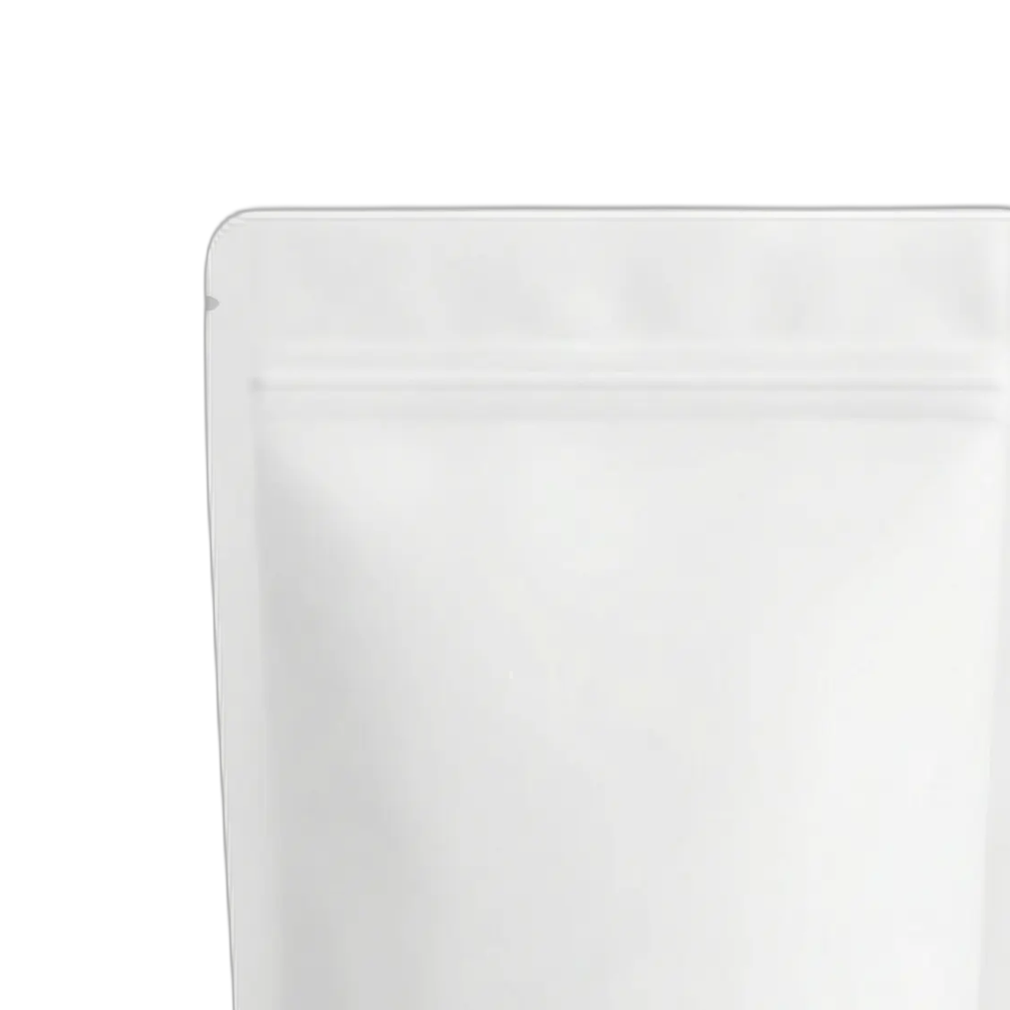 White Matt Fully Biodegradable Stand Up Pouch With Zip Lock