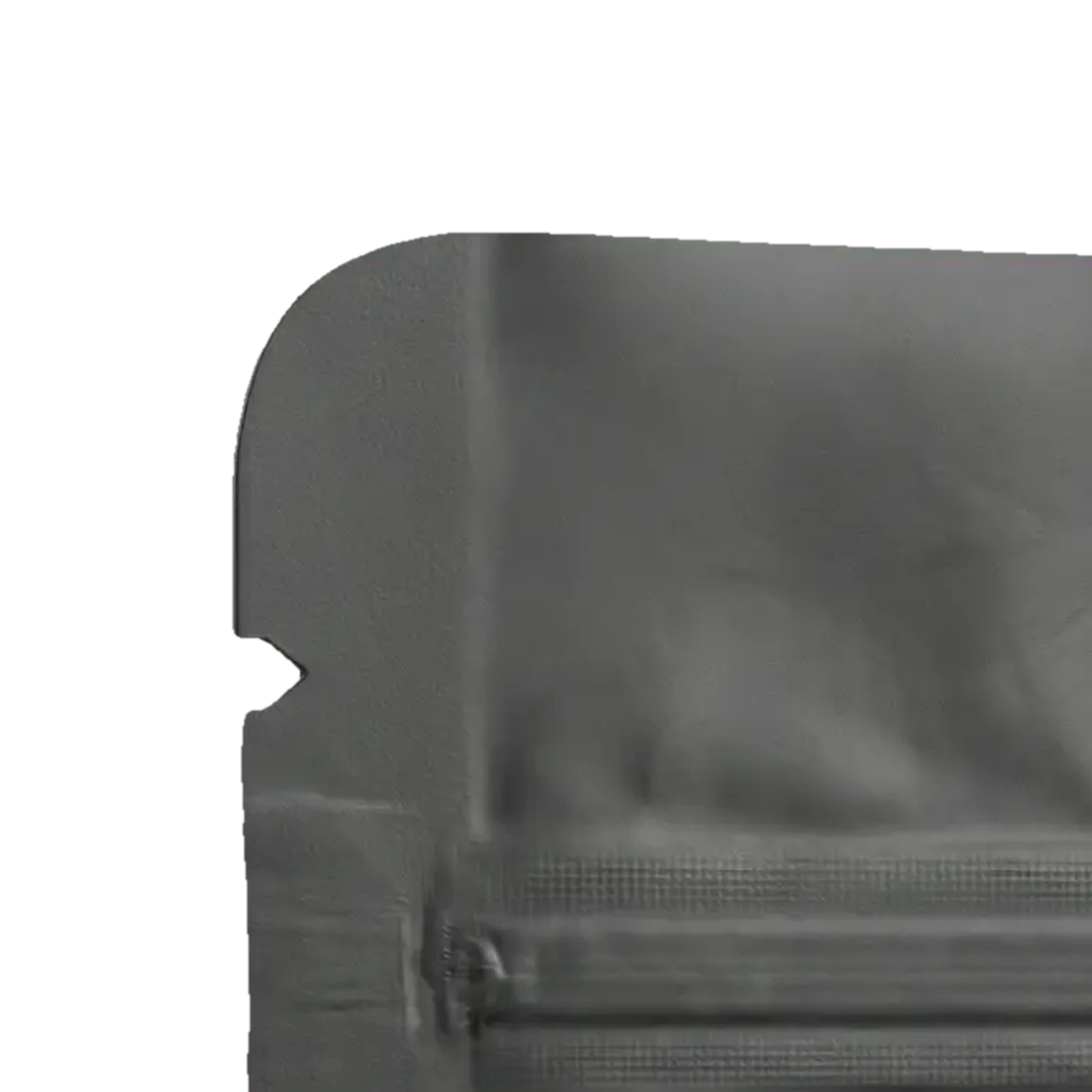 Black Aluminium Foil Matt Stand Up Pouch with Zip Lock and Tear Notch