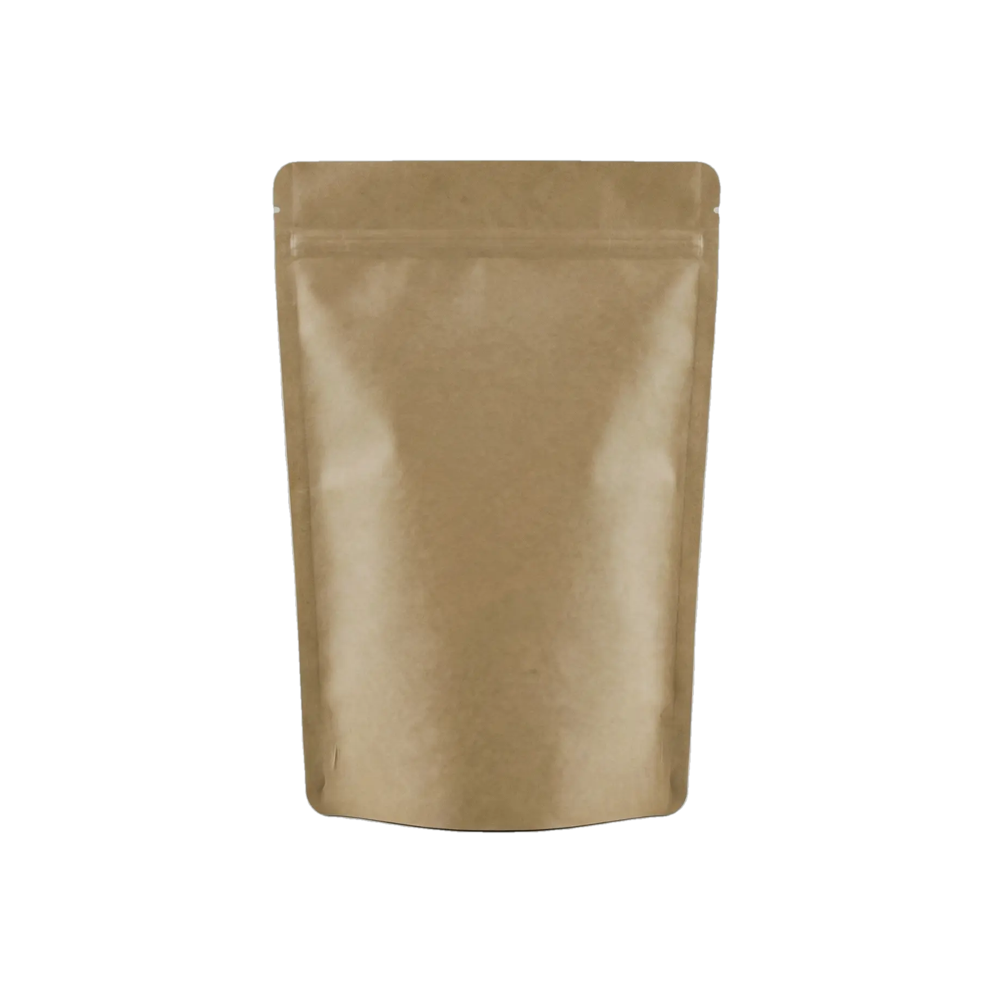 Brown Kraft Paper Large Window Stand Up Sealable Pouch with Zip Lock